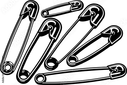 set of safety pins