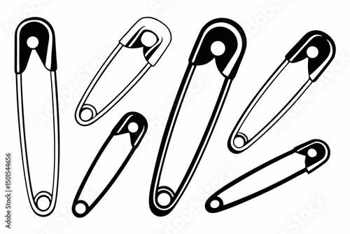 collection of safety pins