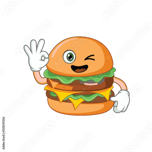 burger cartoon character