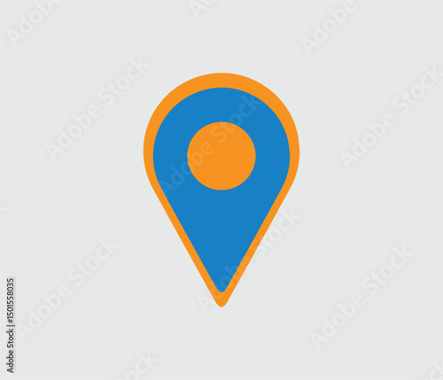 map pointer icon design.