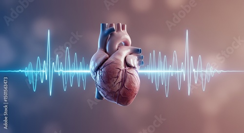 Wallpaper Mural Human Heartbeat: Anatomy, Cardiology, Rhythm, Pulse, Health Torontodigital.ca