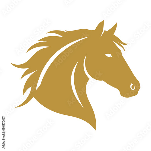 Bild auf Leinwand horse head vector