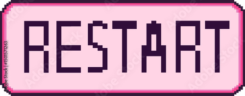 Pixel Restart Button