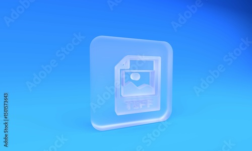 Obraz na plátně Frosted glass TIFF file document