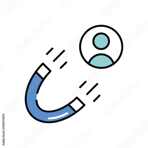 Attraction  icon vector stock illustration