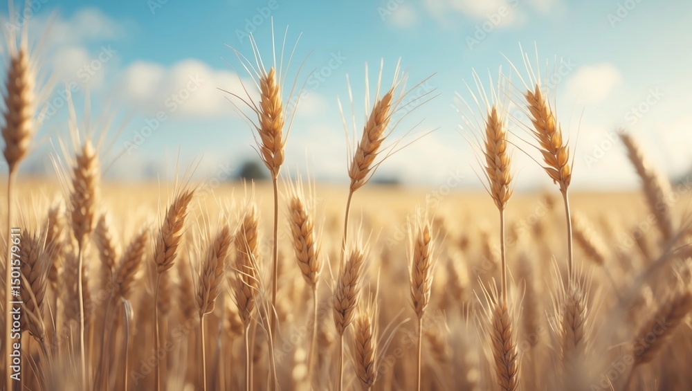 golden wheat field and sunny day (2) golden wheat field and sunny day (2)