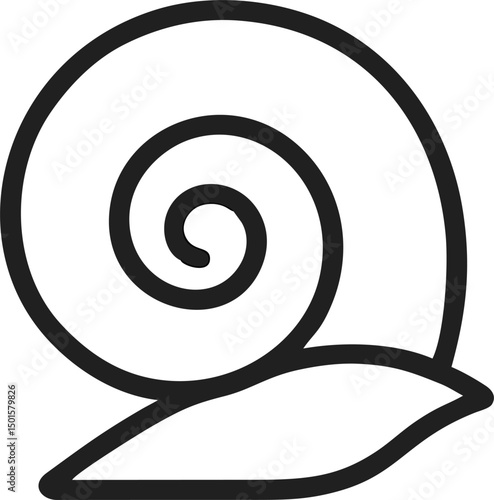 Spiraled shell crawls slowly journeys forth