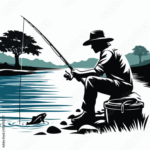 people are fishing