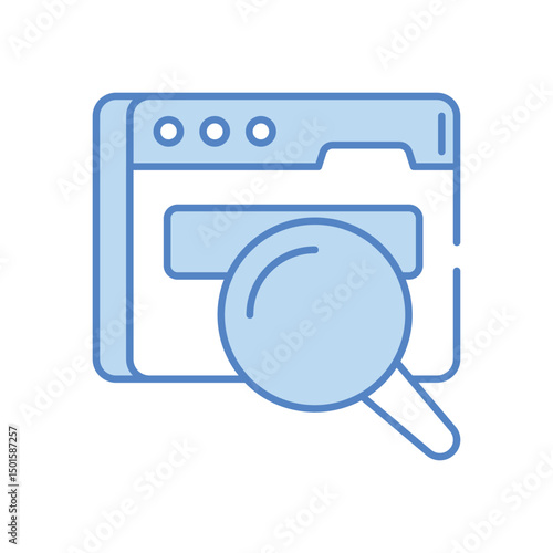 Browsing  icon vector stock illustration