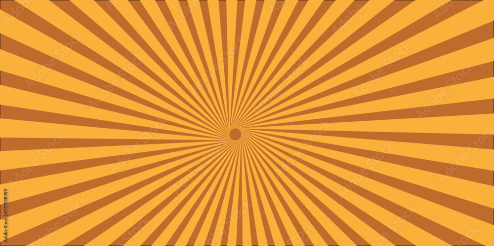Fototapeta premium Abstract background with sunburst pattern. Vector Abstract orange sun rays and sunburst backdrop background.