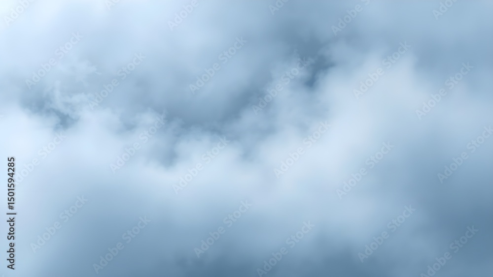 Obraz premium Sky with Soft Clouds,Light Fog in Blue Sky, Soft Cloudy Sky Texture