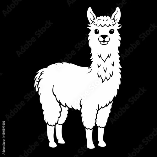 llama with a baby
