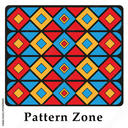 Simple ethnic ornaments in flat design