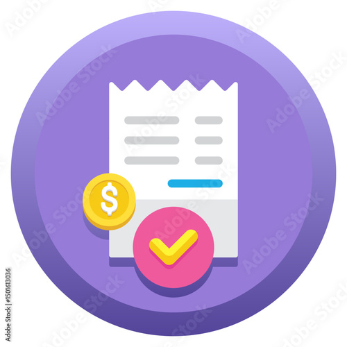 Bill Payment Icon – Online Payment & Utility Billing Finance SVG icon

