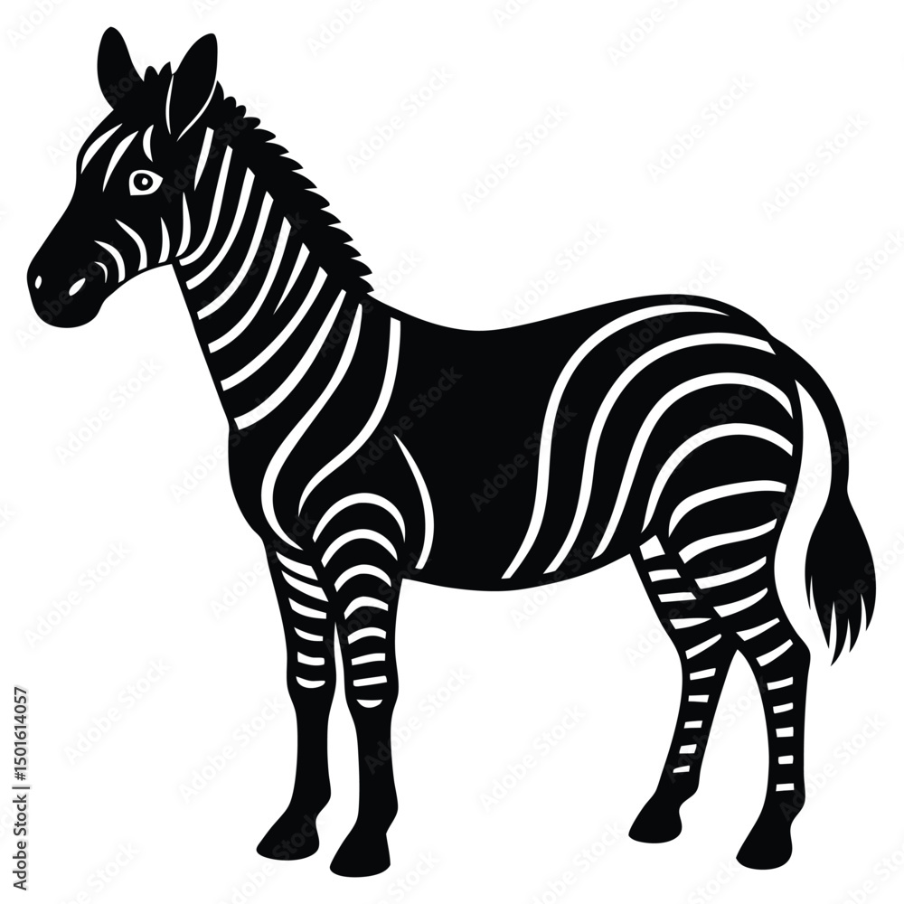 Fototapeta premium zorse vector sihouette