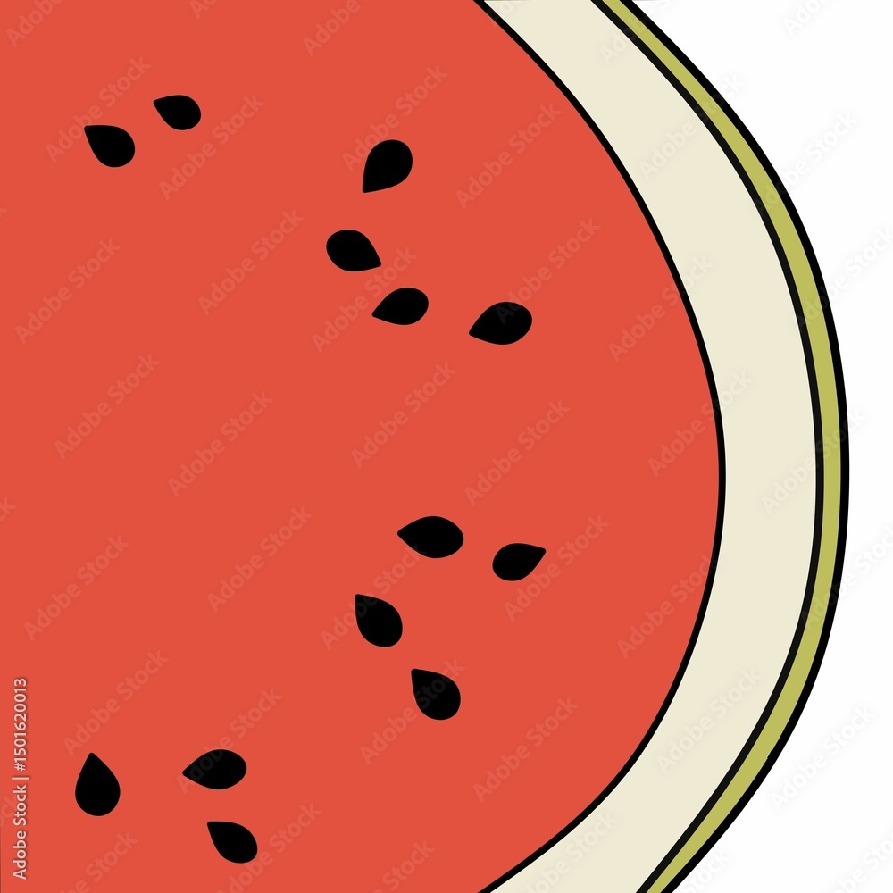 Fototapeta premium watermelon vector illustration