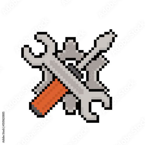 setting gear tool pixel art
