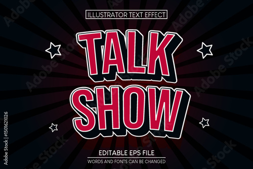 TALK SHOW TEXT EFFECT