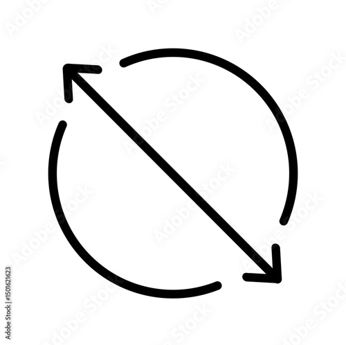 measuring circle vector icon