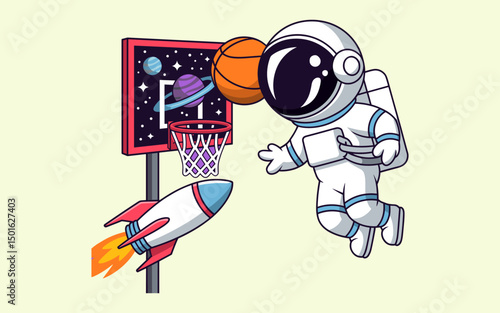 Astronaut vector design, vector illustration,  Astronaut design, silhouette style.
