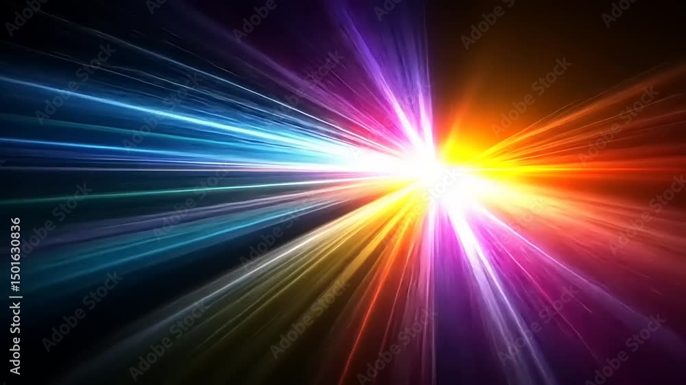 Vibrant Light Streaks Abstract Background with Colorful Rays and Motion Effect Vibrant Light Streaks Abstract Background with Colorful Rays and Motion Effect