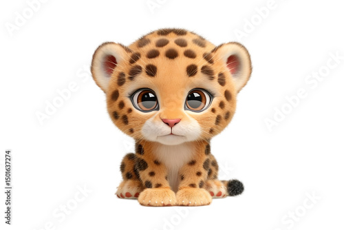 Find cute baby leopard images adorable cartoon cheetah pictures for kids animal illustration download now in transparent background