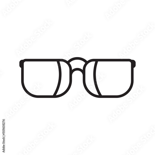 Sunglasses icon. Dark Glasses Icon. Black sunglass, mens glasses silhouette vector design and illustration.