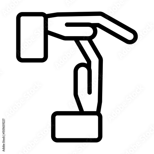 Timeout Vector Line Icon Design