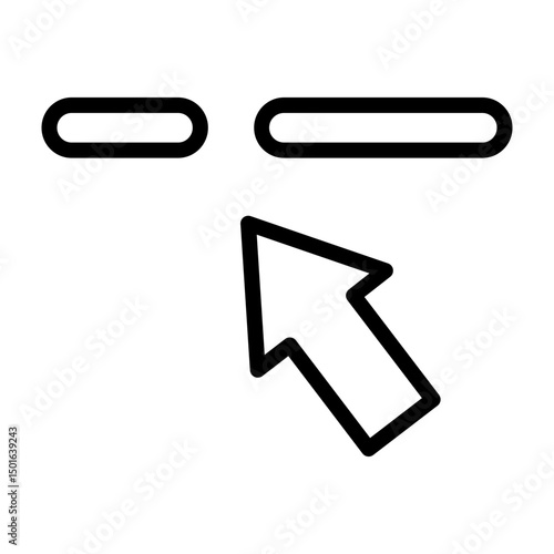 Breakpoint Vector Line Icon Design
