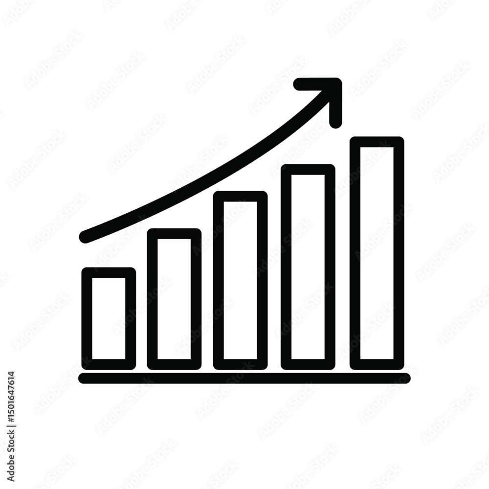 business graph with arrow business graph with arrow