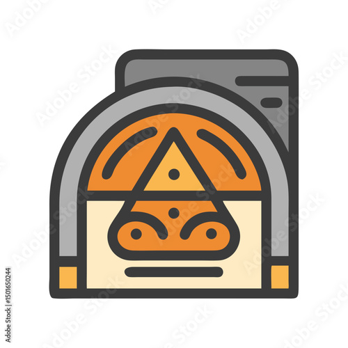 Backyard firepit outdoor features line icon set Vector of kitchen, patio, fireplace, chimenea, pizza oven, firewood, propane tank, thin linear illustration.