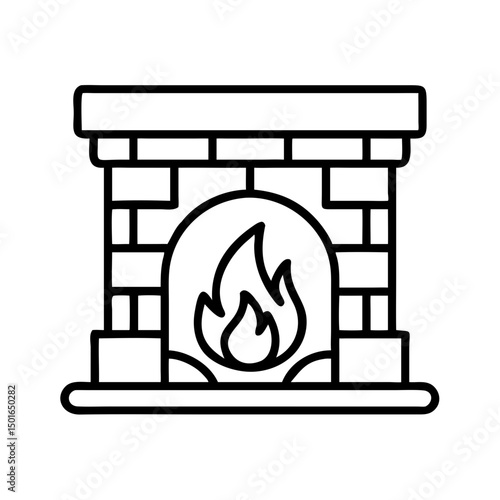 Backyard firepit outdoor features line icon set Vector of kitchen, patio, fireplace, chimenea, pizza oven, firewood, propane tank, thin linear illustration.