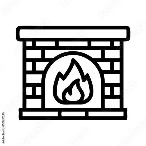 Backyard firepit outdoor features line icon set Vector of kitchen, patio, fireplace, chimenea, pizza oven, firewood, propane tank, thin linear illustration.