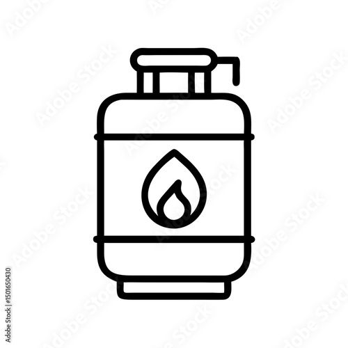 Backyard firepit outdoor features line icon set Vector of kitchen, patio, fireplace, chimenea, pizza oven, firewood, propane tank, thin linear illustration.