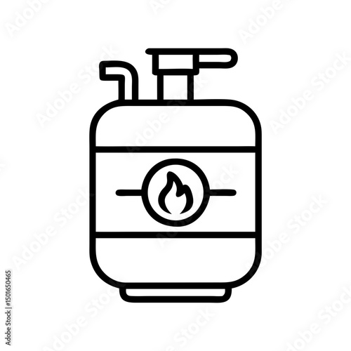 Backyard firepit outdoor features line icon set Vector of kitchen, patio, fireplace, chimenea, pizza oven, firewood, propane tank, thin linear illustration.