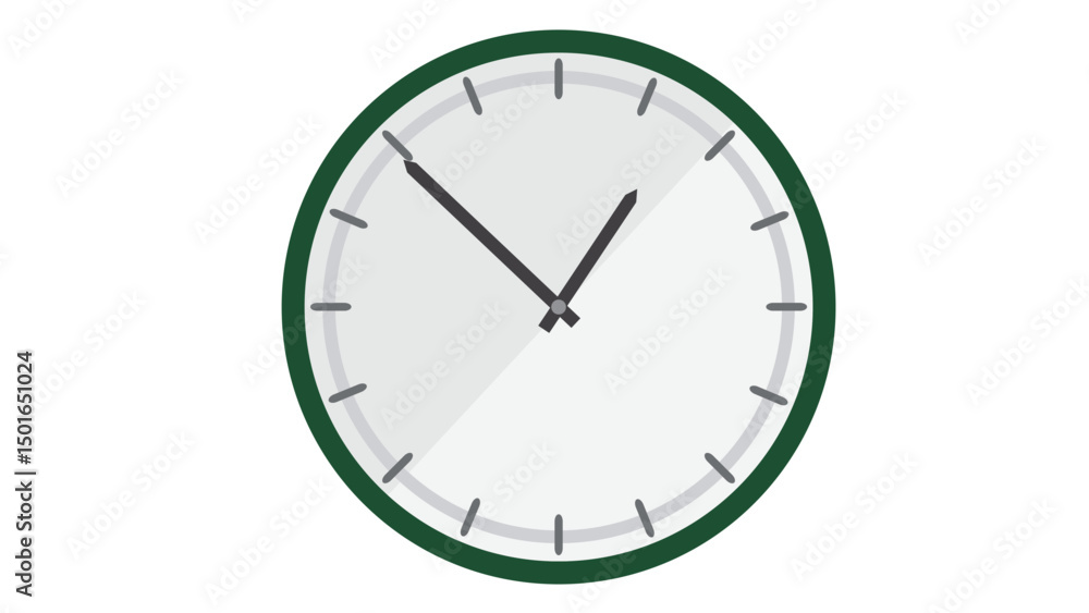 clock isolated on white illustration clock isolated on white illustration