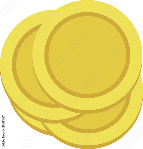 gold coin vector illustration