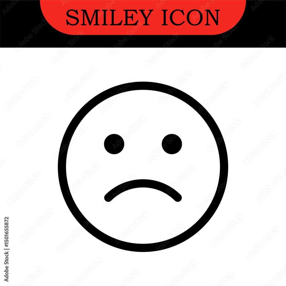 Fototapeta premium Feedback emoji icons vector. good and bad emoticon signs - Happy and Sad reaction. Smiley rating icon set , happy, neutral, sad, emojis. Vector illustration