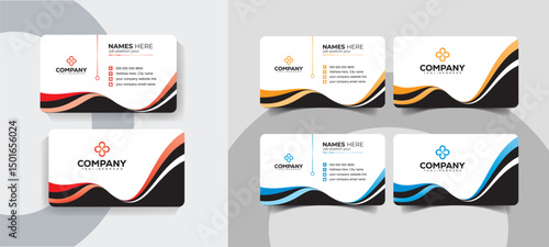 Minimalist Business Card Template Set for Personal and Business Use