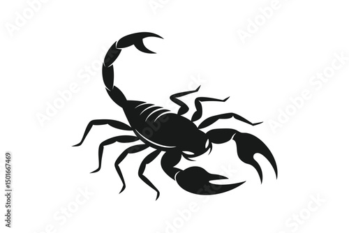 scorpion isolated on white background