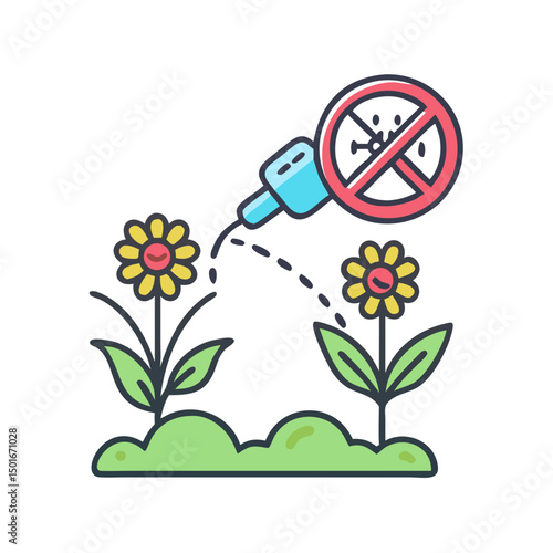 Lawn care service line icon set. Vector of weed control, over seeding, trimming, shrubs, leaves removal, seasonal cleanup, irrigation, fertilization, weed control, aeration, thin linear illustration.