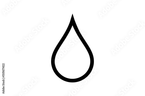 Water drop vector illustration simple clean icon