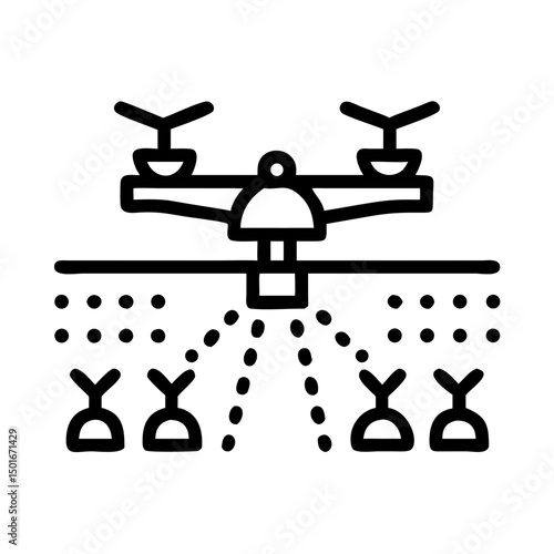 Lawn care service line icon set. Vector of weed control, over seeding, trimming, shrubs, leaves removal, seasonal cleanup, irrigation, fertilization, weed control, aeration, thin linear illustration.
