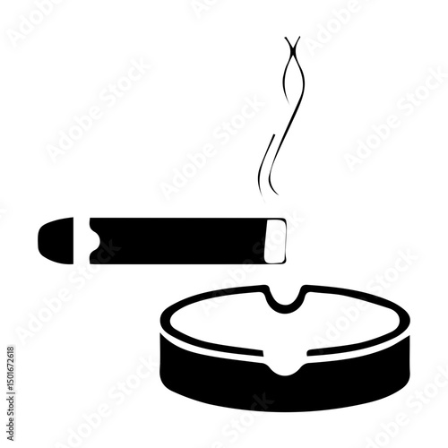 cigarette ashtray icon