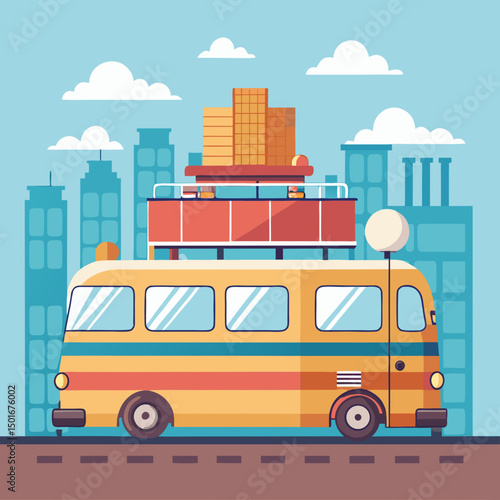 bus in the city