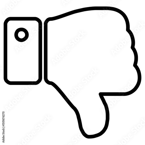 dislike symbol icon logo line