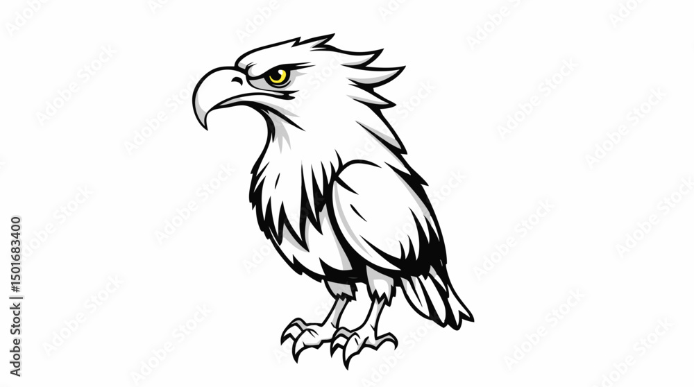 Fototapeta premium Bold Cartoon Eagles – Majestic & Expressive Bird Mascots