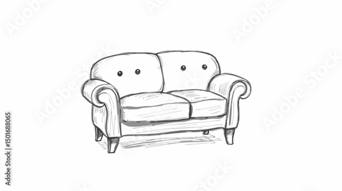 Stylized Living Room Sofas – Cozy Couch & Interior Illustrations