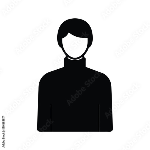 man icon on white background