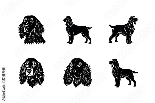 Gordon Setter Vector Dog Artwork